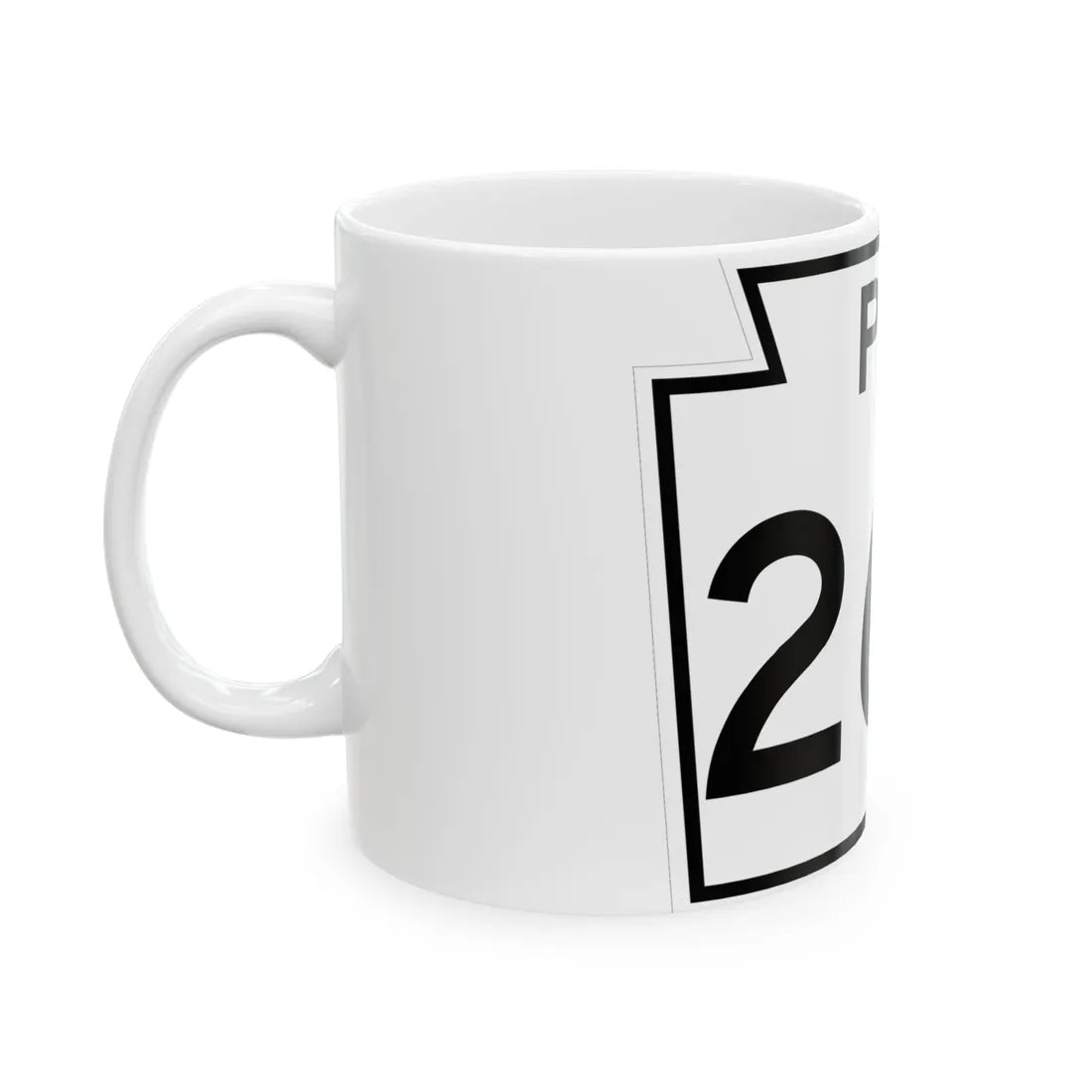 PA-260 1960 (Pennsylvania) (Road Sign) White Coffee Mug - Go Mug Yourself