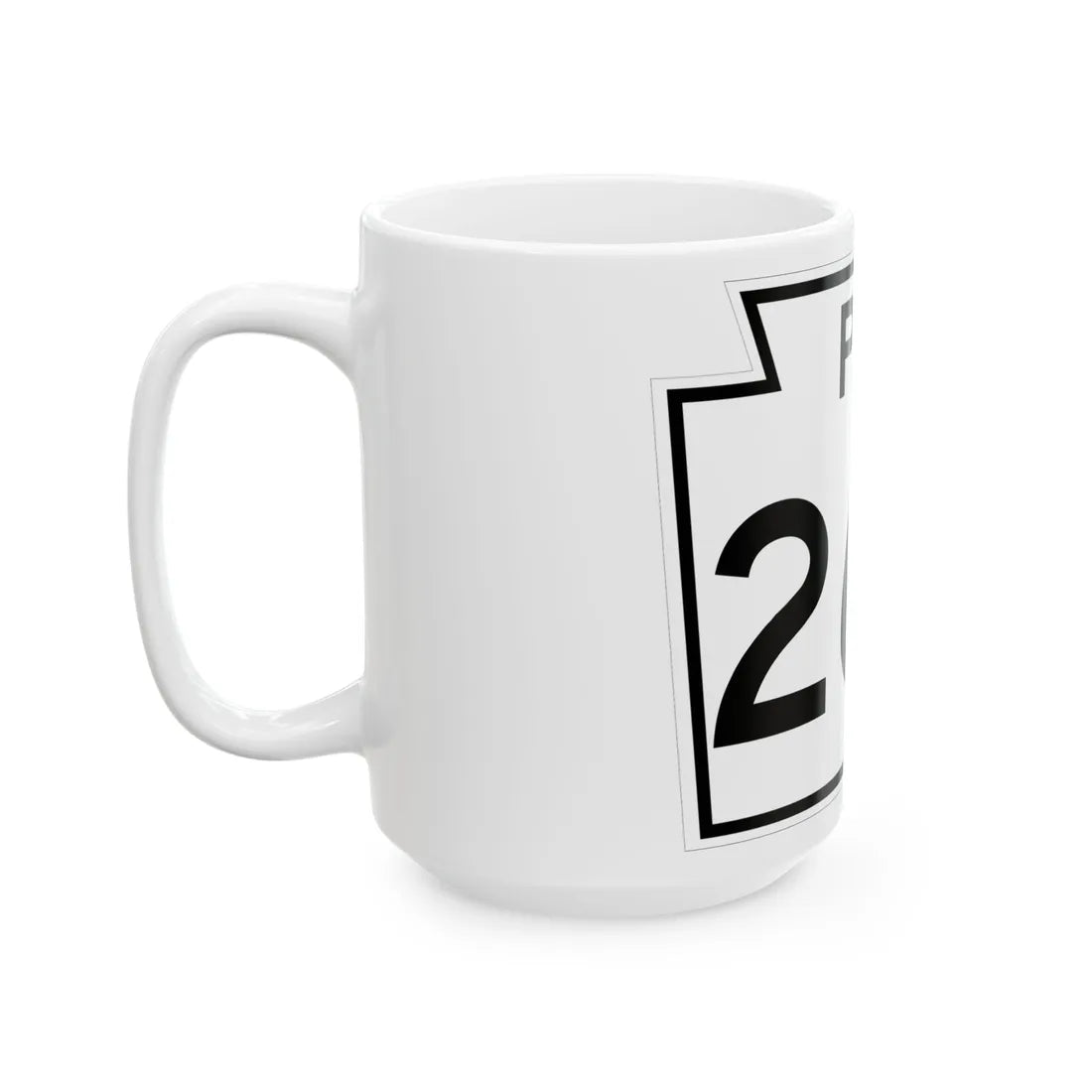 PA-260 1960 (Pennsylvania) (Road Sign) White Coffee Mug - Go Mug Yourself