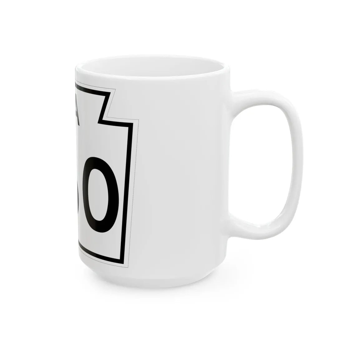 PA-260 1960 (Pennsylvania) (Road Sign) White Coffee Mug - Go Mug Yourself