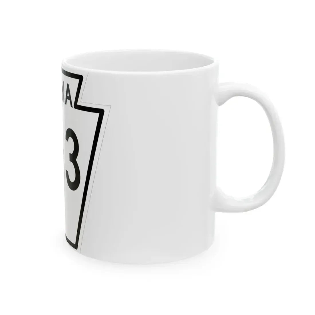 PA-263 1948 (Pennsylvania) (Road Sign) White Coffee Mug - Go Mug Yourself