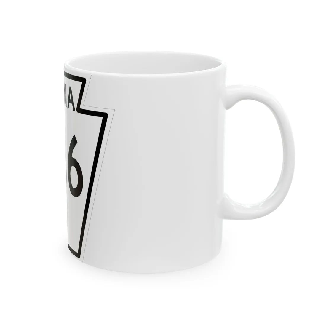 PA-266 1948 (Pennsylvania) (Road Sign) White Coffee Mug - Go Mug Yourself