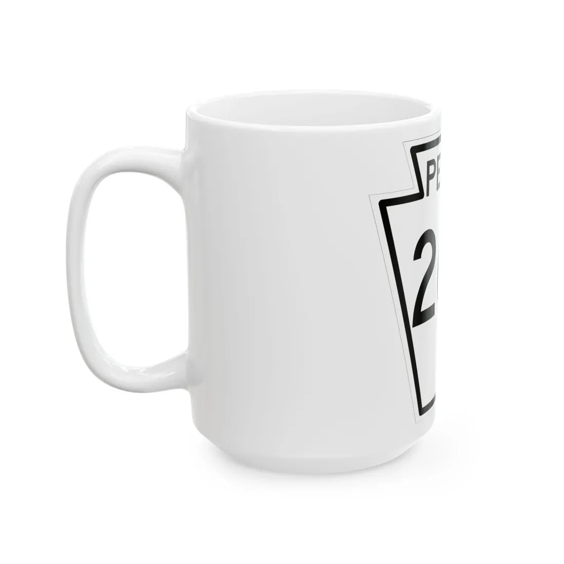 PA-266 1948 (Pennsylvania) (Road Sign) White Coffee Mug - Go Mug Yourself