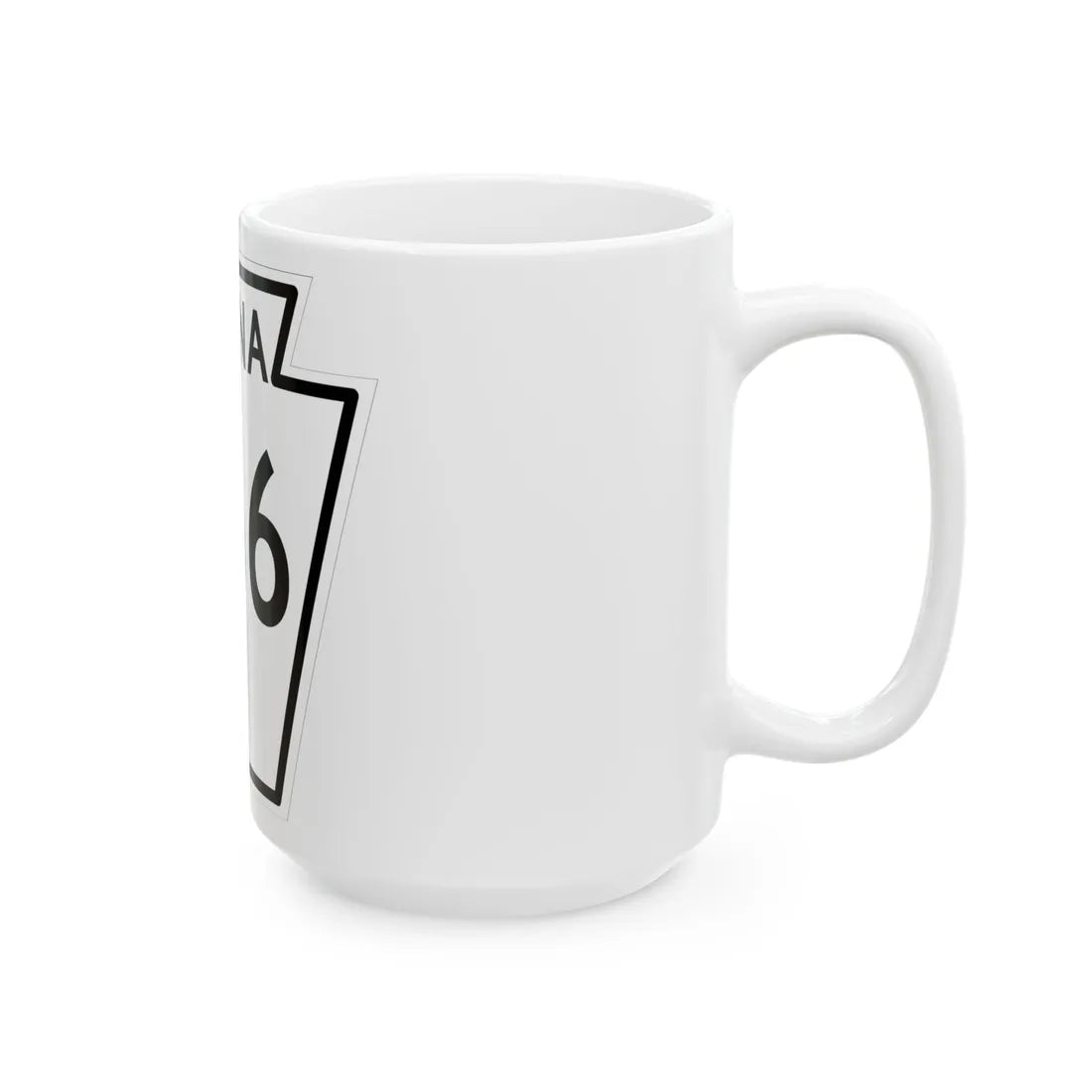 PA-266 1948 (Pennsylvania) (Road Sign) White Coffee Mug - Go Mug Yourself