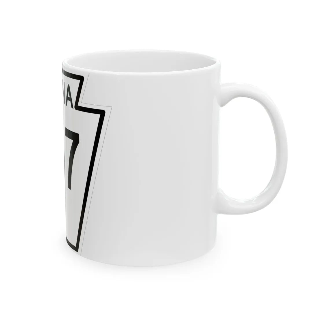 PA-267 1948 (Pennsylvania) (Road Sign) White Coffee Mug - Go Mug Yourself