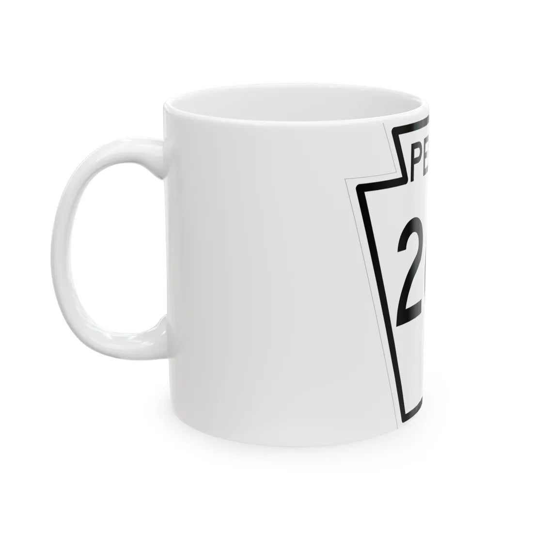 PA-268 1948 (Pennsylvania) (Road Sign) White Coffee Mug - Go Mug Yourself