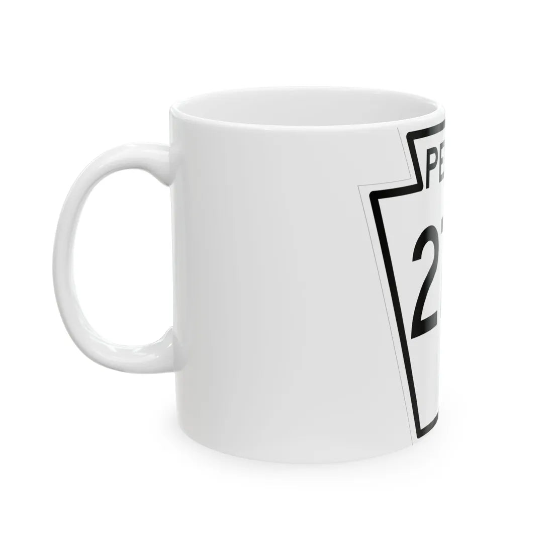 PA-276 1948 (Pennsylvania) (Road Sign) White Coffee Mug - Go Mug Yourself