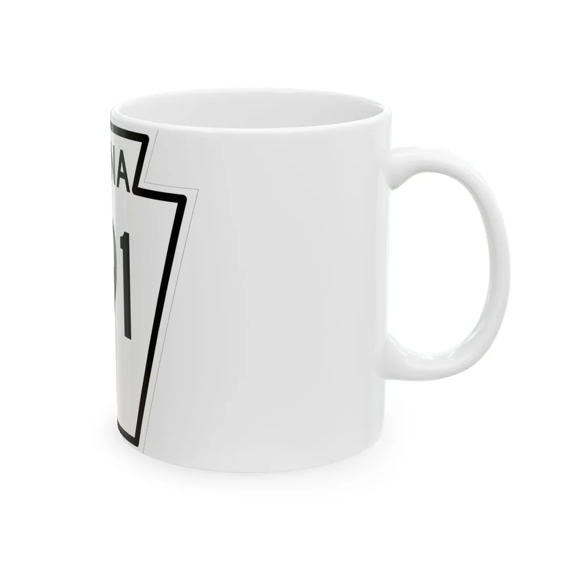 PA-291 1948 (Pennsylvania) (Road Sign) White Coffee Mug - Go Mug Yourself