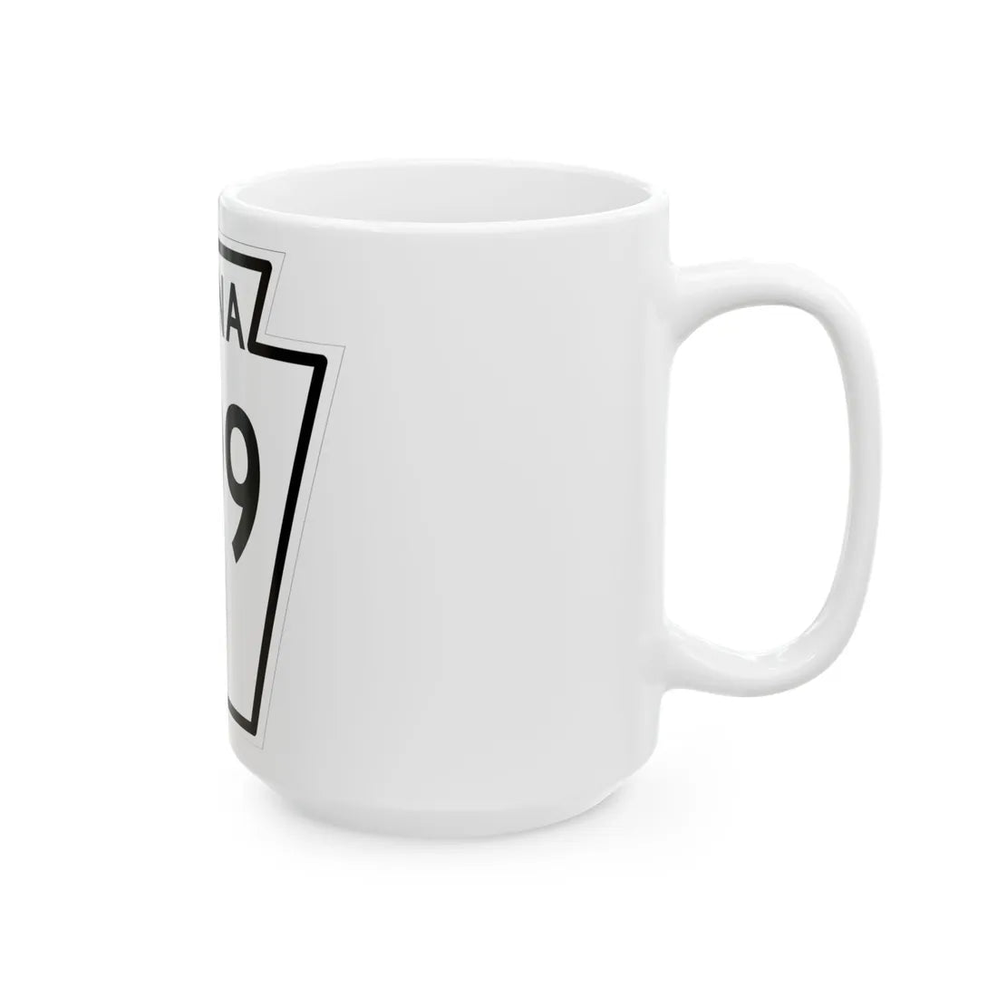 PA-299 1948 (Pennsylvania) (Road Sign) White Coffee Mug - Go Mug Yourself