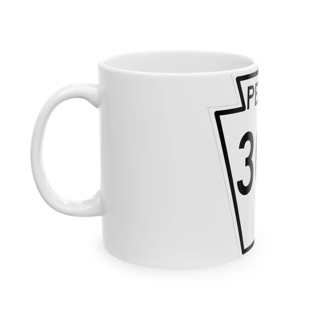 PA-304 1948 (Pennsylvania) (Road Sign) White Coffee Mug - Go Mug Yourself
