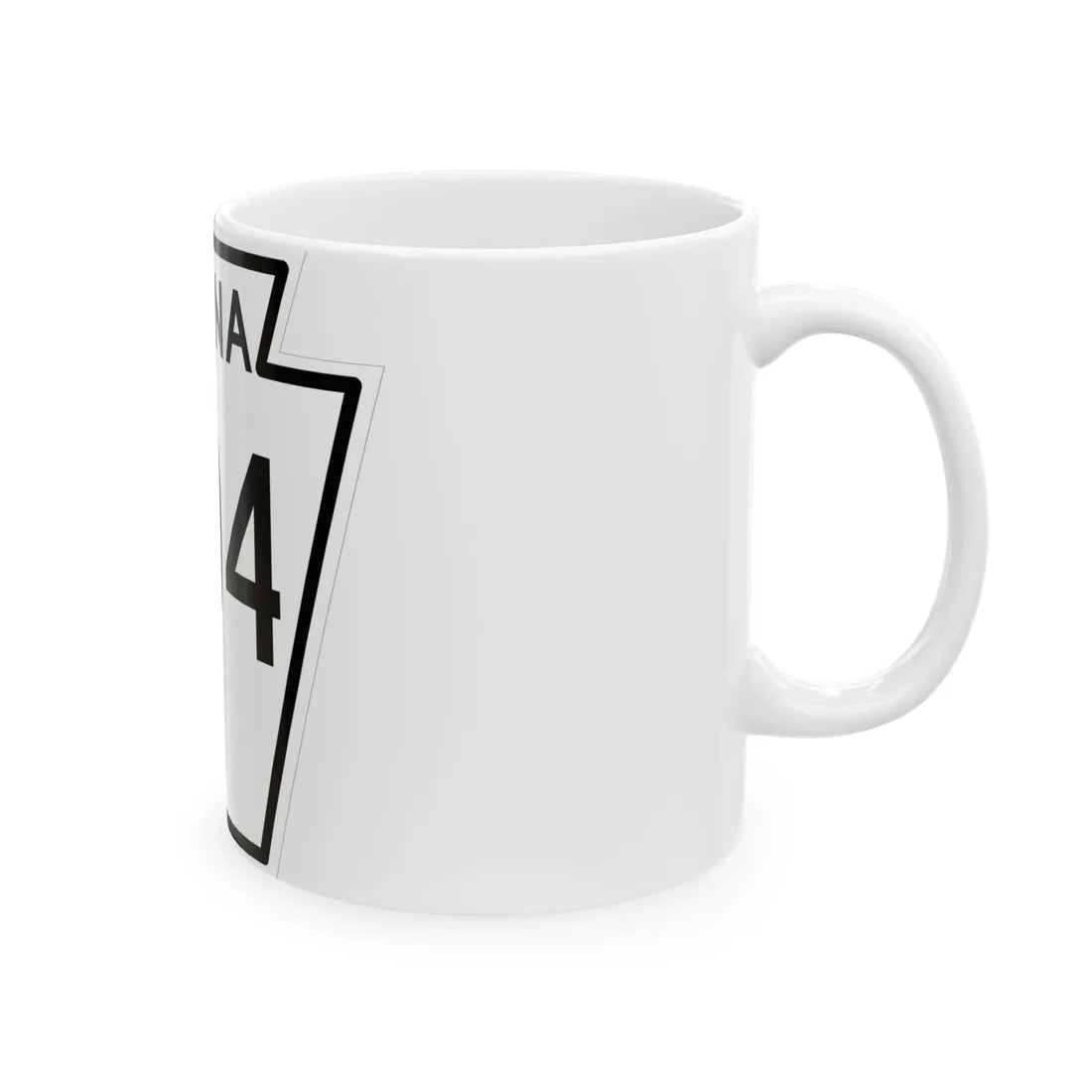 PA-304 1948 (Pennsylvania) (Road Sign) White Coffee Mug - Go Mug Yourself