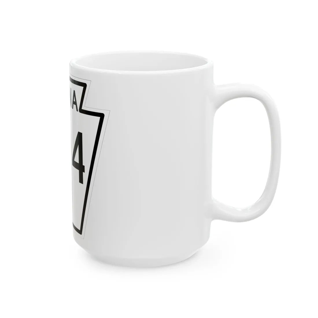 PA-304 1948 (Pennsylvania) (Road Sign) White Coffee Mug - Go Mug Yourself