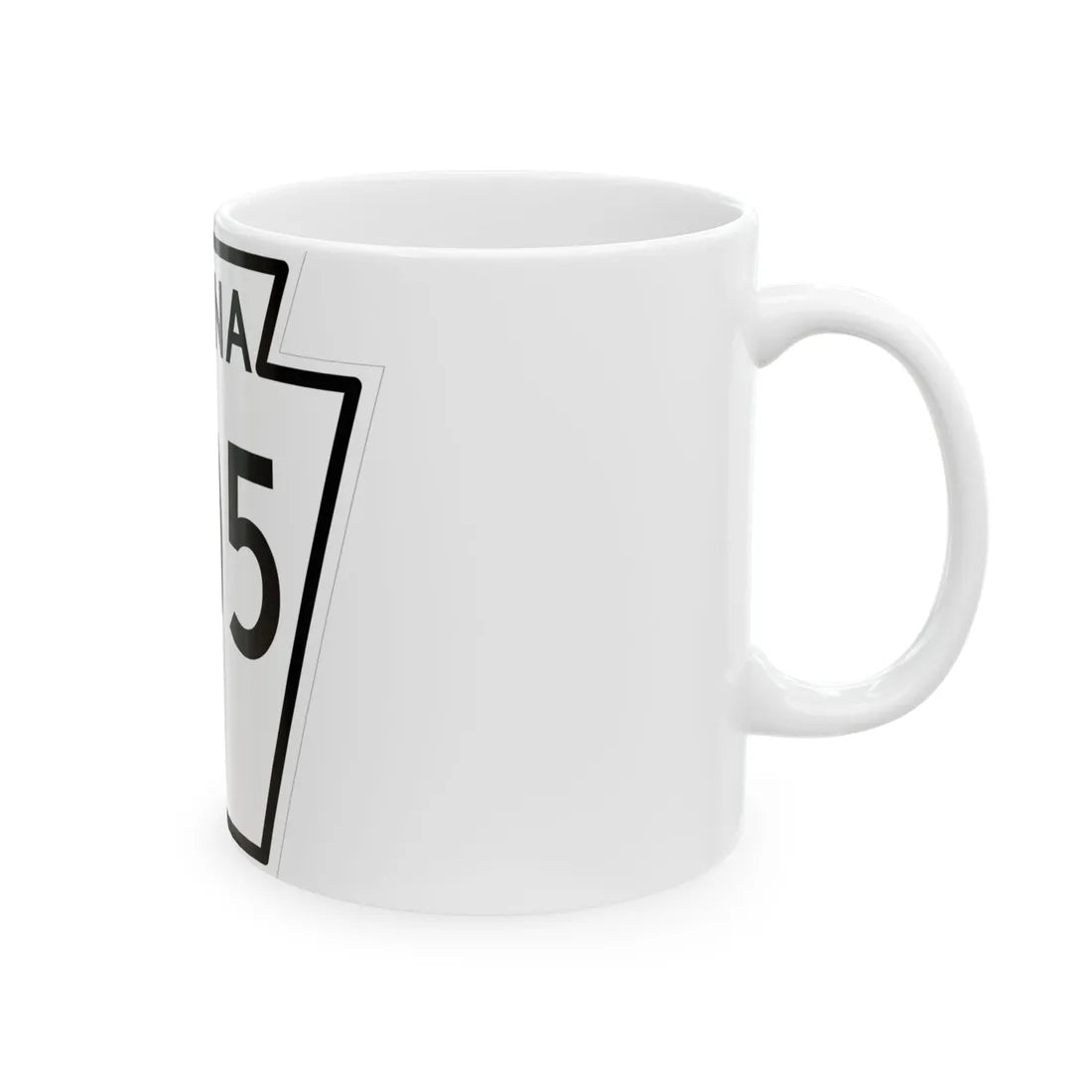 PA-305 1948 (Pennsylvania) (Road Sign) White Coffee Mug - Go Mug Yourself