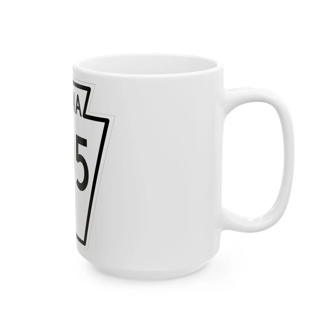 PA-305 1948 (Pennsylvania) (Road Sign) White Coffee Mug - Go Mug Yourself