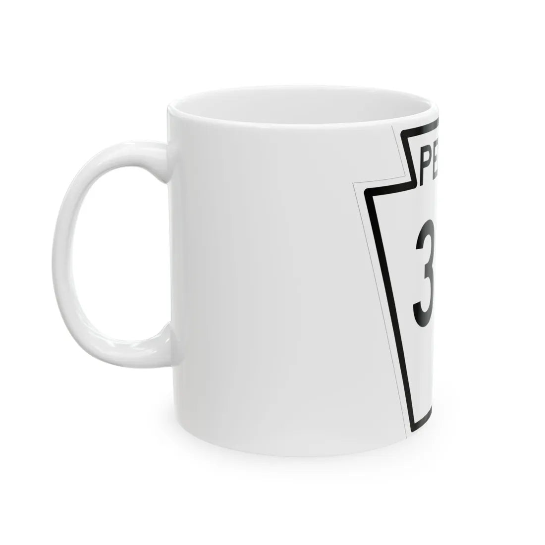 PA-310 1948 (Pennsylvania) (Road Sign) White Coffee Mug - Go Mug Yourself