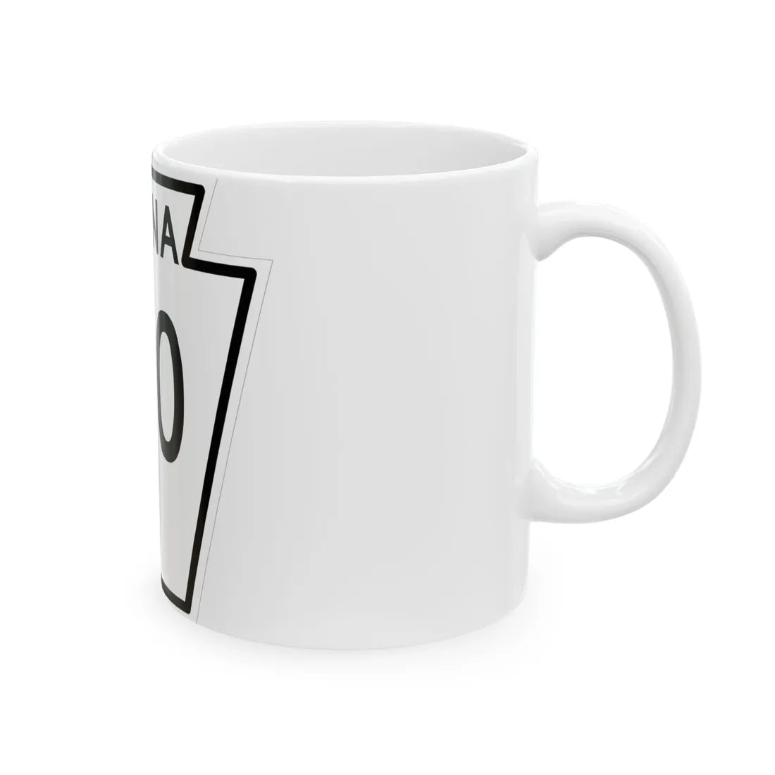 PA-310 1948 (Pennsylvania) (Road Sign) White Coffee Mug - Go Mug Yourself