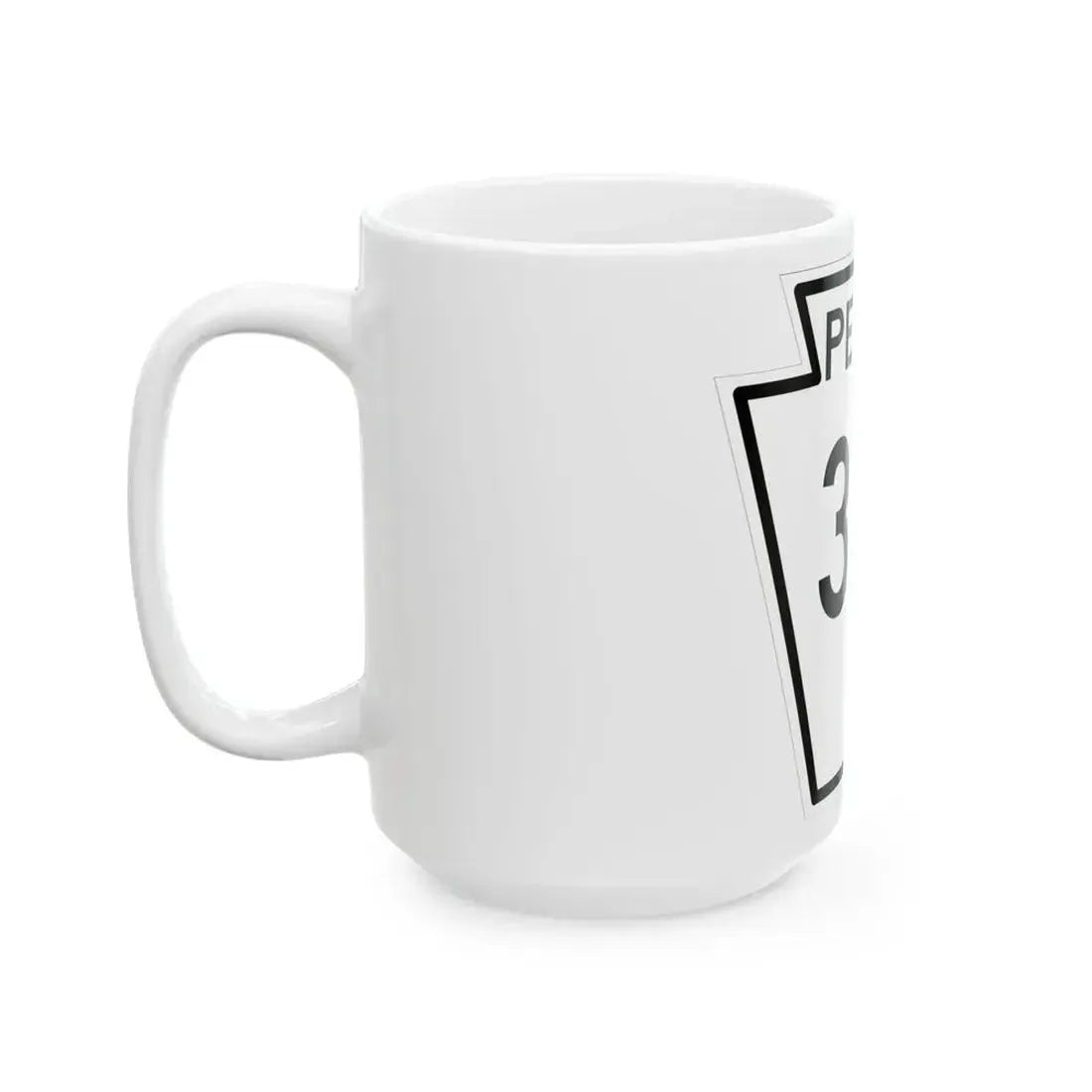 PA-317 1948 (Pennsylvania) (Road Sign) White Coffee Mug - Go Mug Yourself