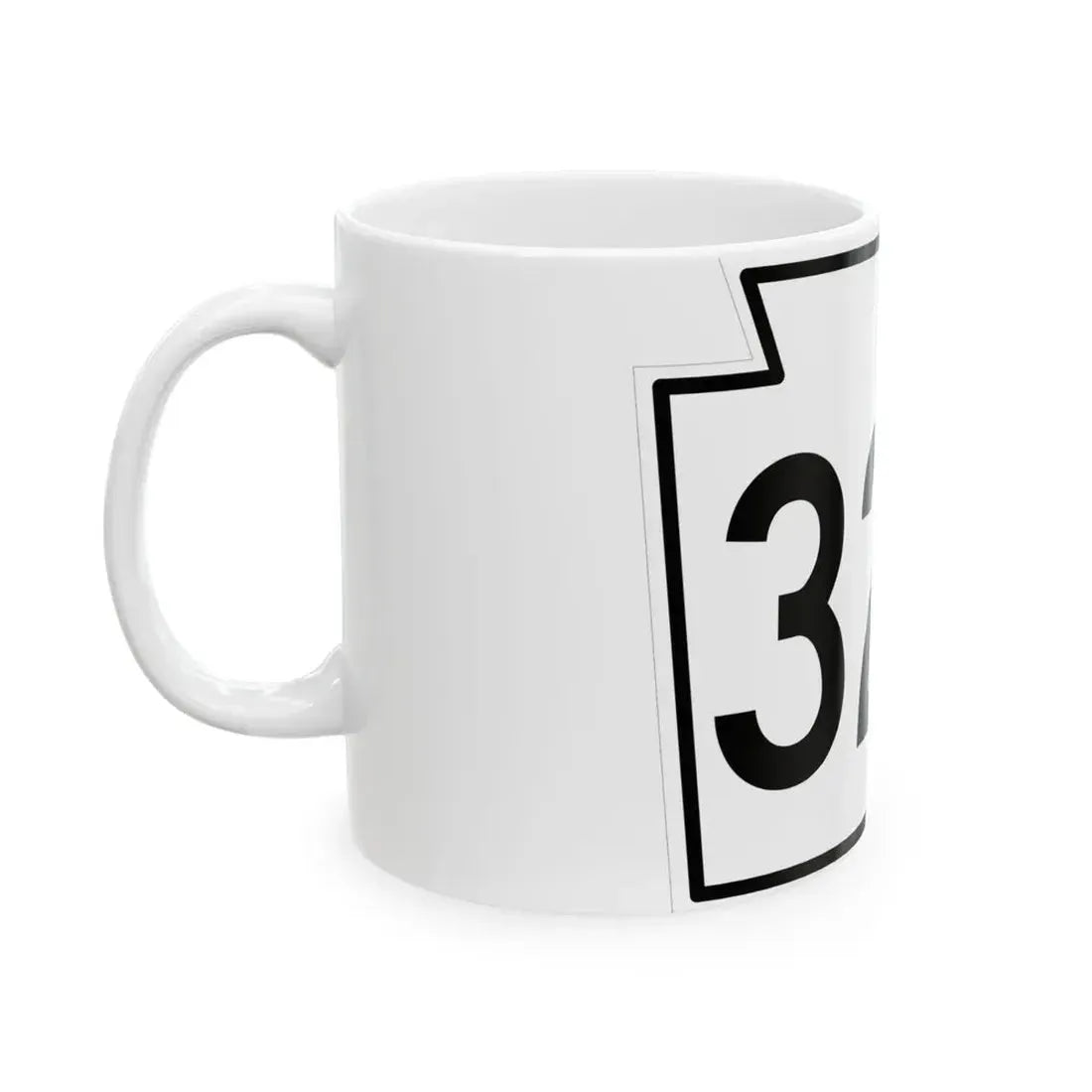 PA-320 1962 (Pennsylvania) (Road Sign) White Coffee Mug - Go Mug Yourself