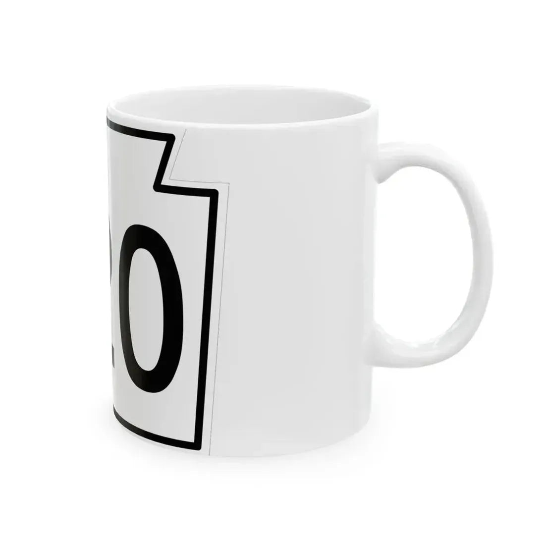 PA-320 1962 (Pennsylvania) (Road Sign) White Coffee Mug - Go Mug Yourself