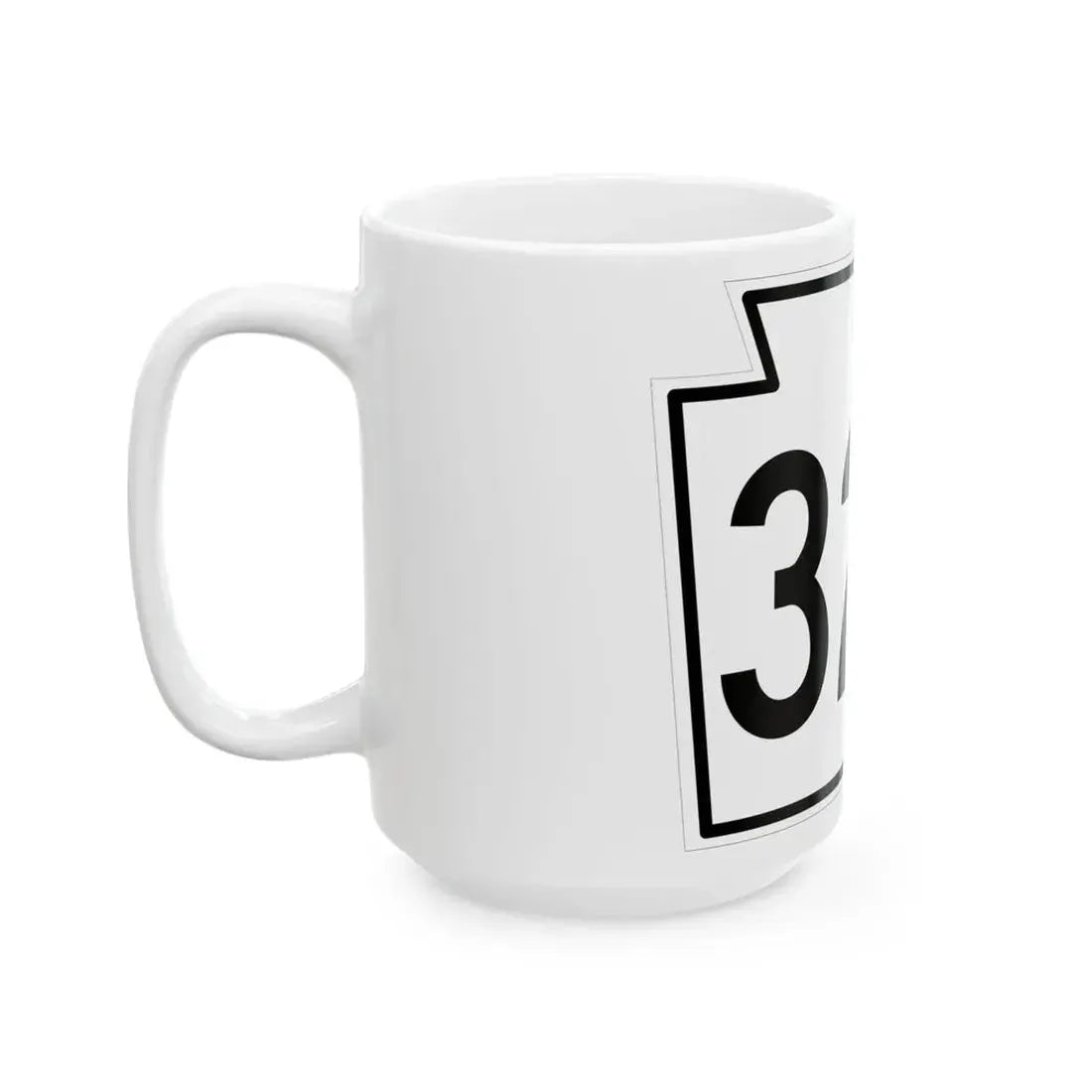 PA-320 1962 (Pennsylvania) (Road Sign) White Coffee Mug - Go Mug Yourself