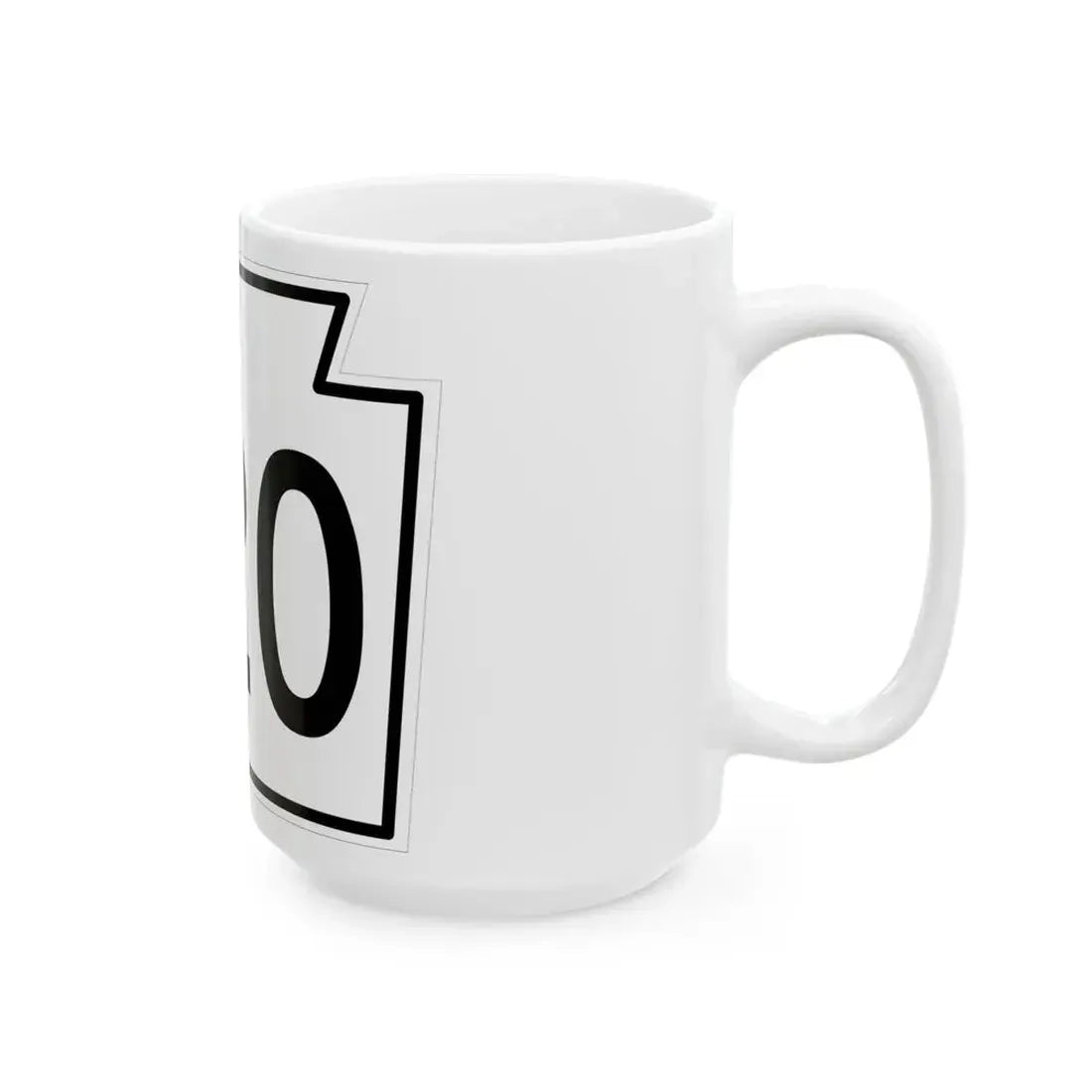 PA-320 1962 (Pennsylvania) (Road Sign) White Coffee Mug - Go Mug Yourself