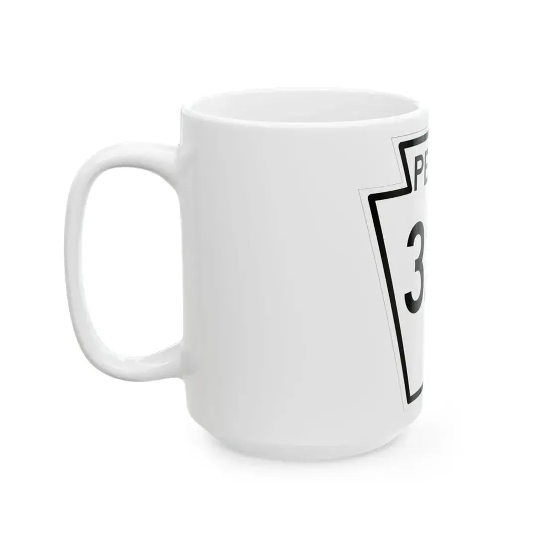 PA-325 1948 (Pennsylvania) (Road Sign) White Coffee Mug - Go Mug Yourself