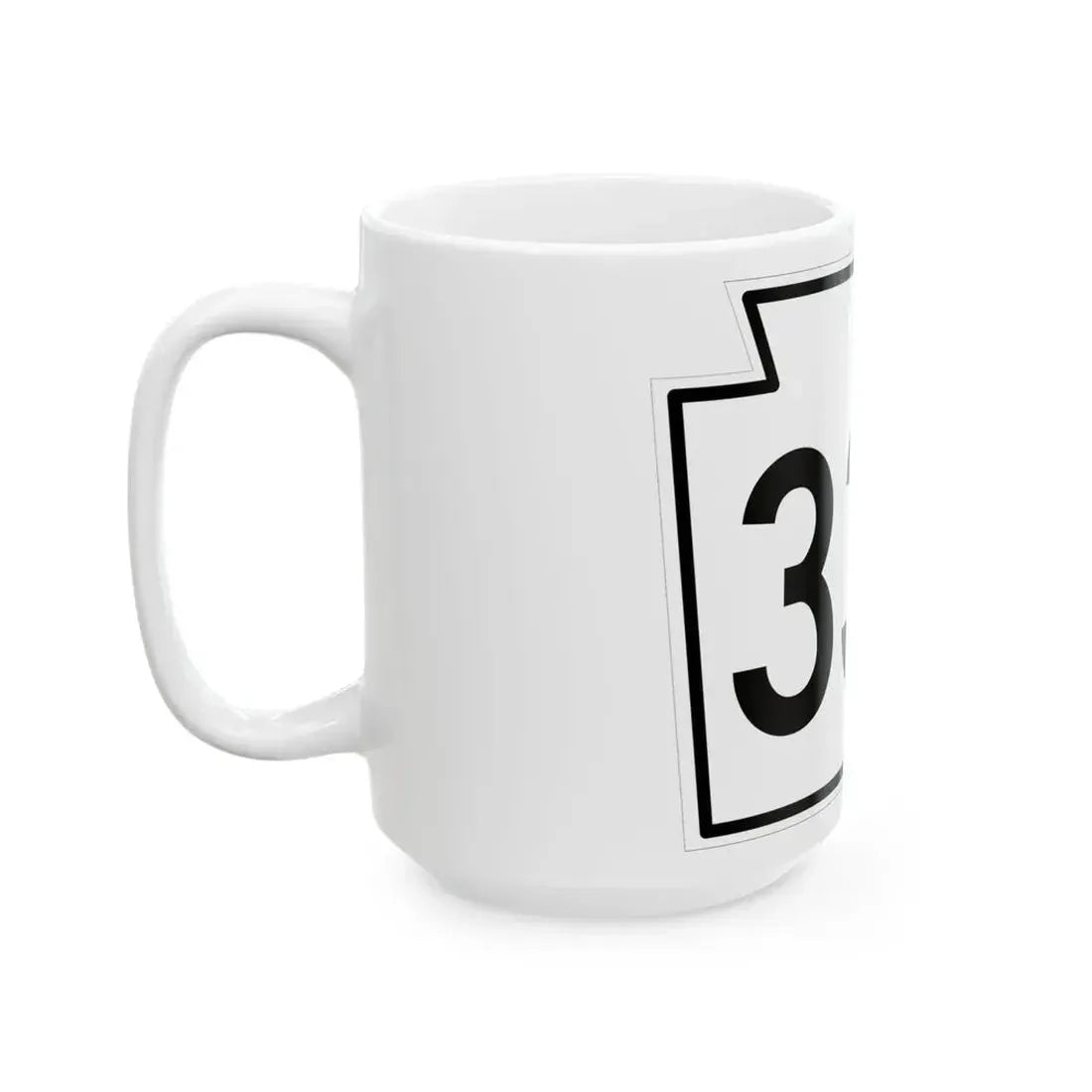 PA-333 1962 (Pennsylvania) (Road Sign) White Coffee Mug - Go Mug Yourself