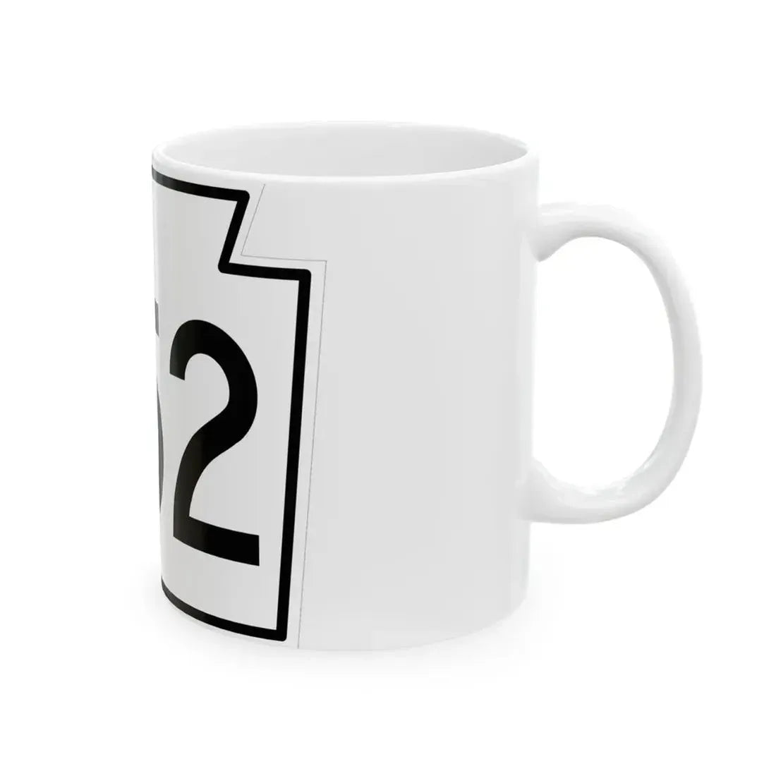 PA-352 1962 (Pennsylvania) (Road Sign) White Coffee Mug - Go Mug Yourself