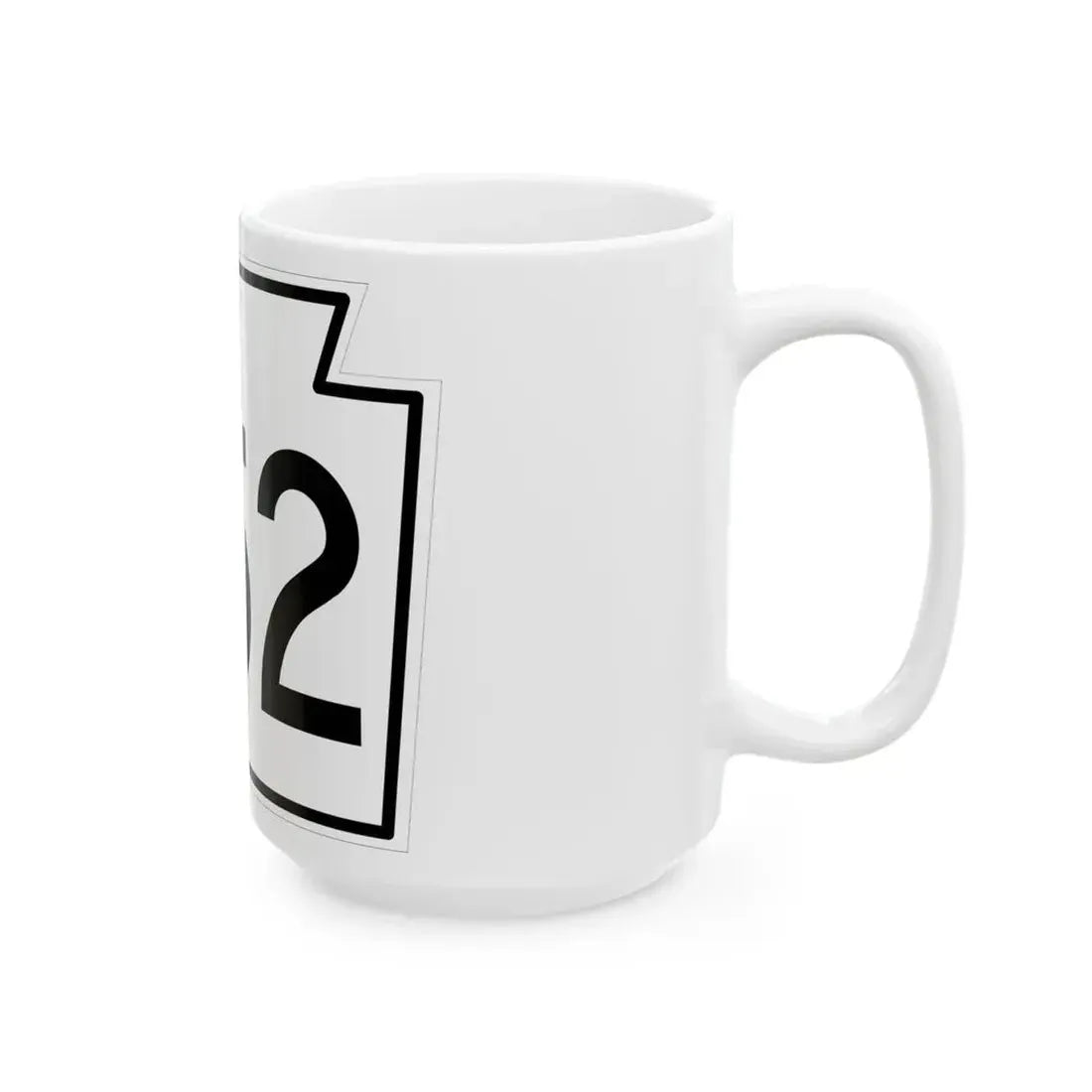 PA-352 1962 (Pennsylvania) (Road Sign) White Coffee Mug - Go Mug Yourself