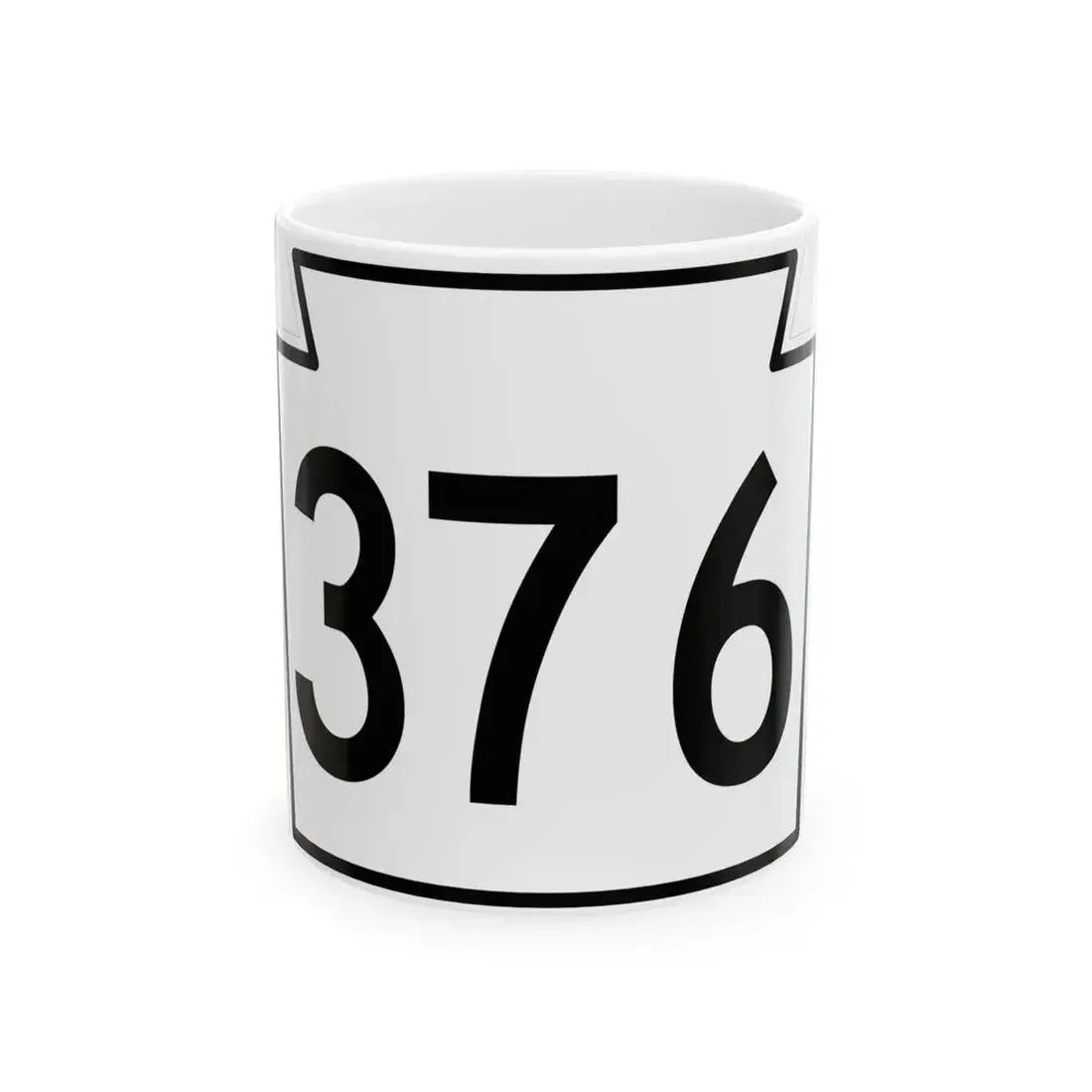 PA-376 1962 (Pennsylvania) (Road Sign) White Coffee Mug 11oz - Go Mug Yourself