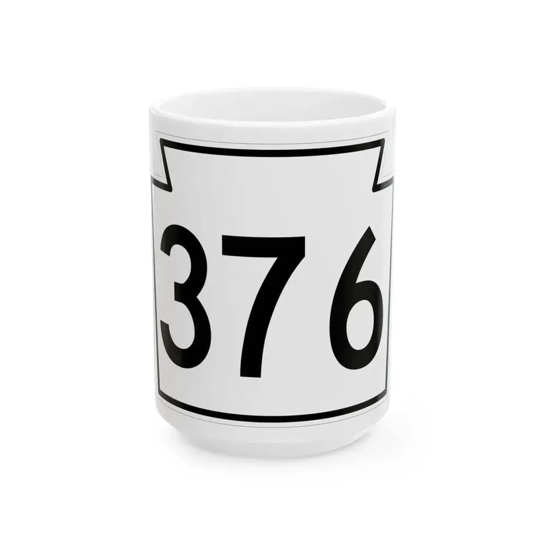 PA-376 1962 (Pennsylvania) (Road Sign) White Coffee Mug 15oz - Go Mug Yourself