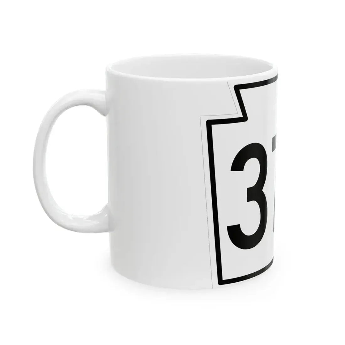PA-376 1962 (Pennsylvania) (Road Sign) White Coffee Mug - Go Mug Yourself