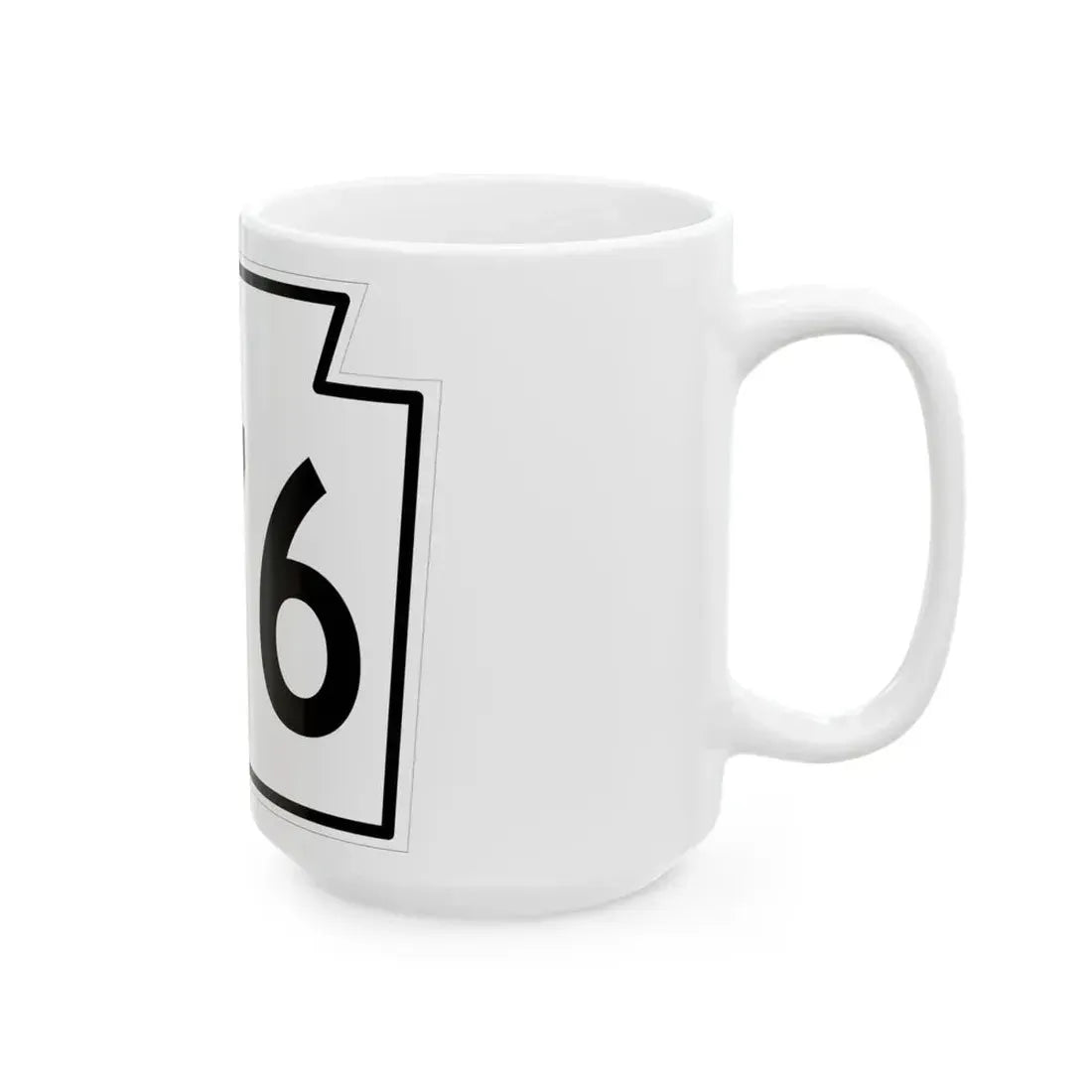 PA-376 1962 (Pennsylvania) (Road Sign) White Coffee Mug - Go Mug Yourself