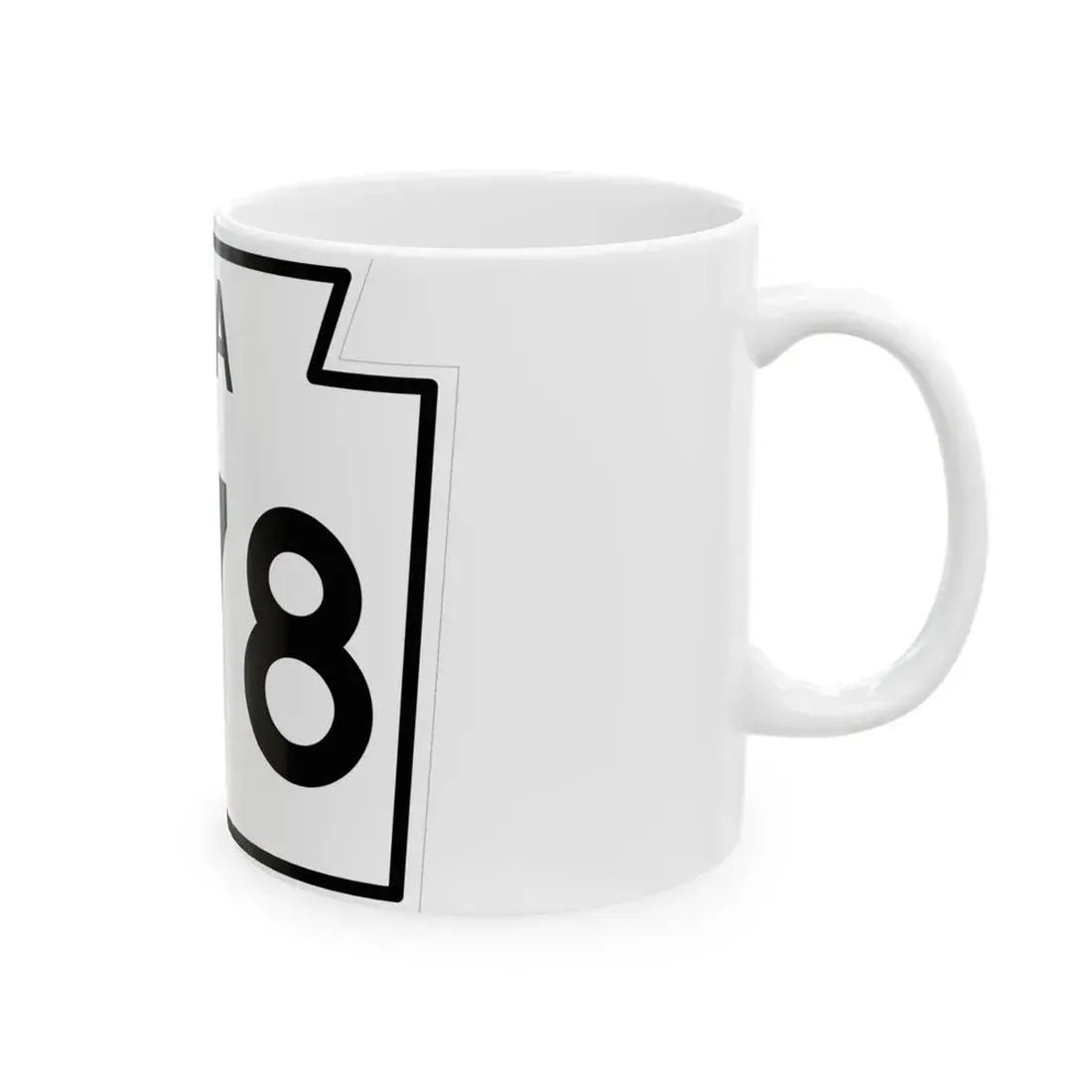PA-378 1960 (Pennsylvania) (Road Sign) White Coffee Mug - Go Mug Yourself