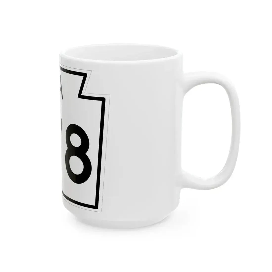 PA-378 1960 (Pennsylvania) (Road Sign) White Coffee Mug - Go Mug Yourself