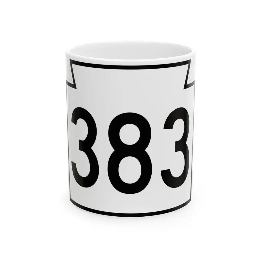 PA-383 1962 (Pennsylvania) (Road Sign) White Coffee Mug 11oz - Go Mug Yourself