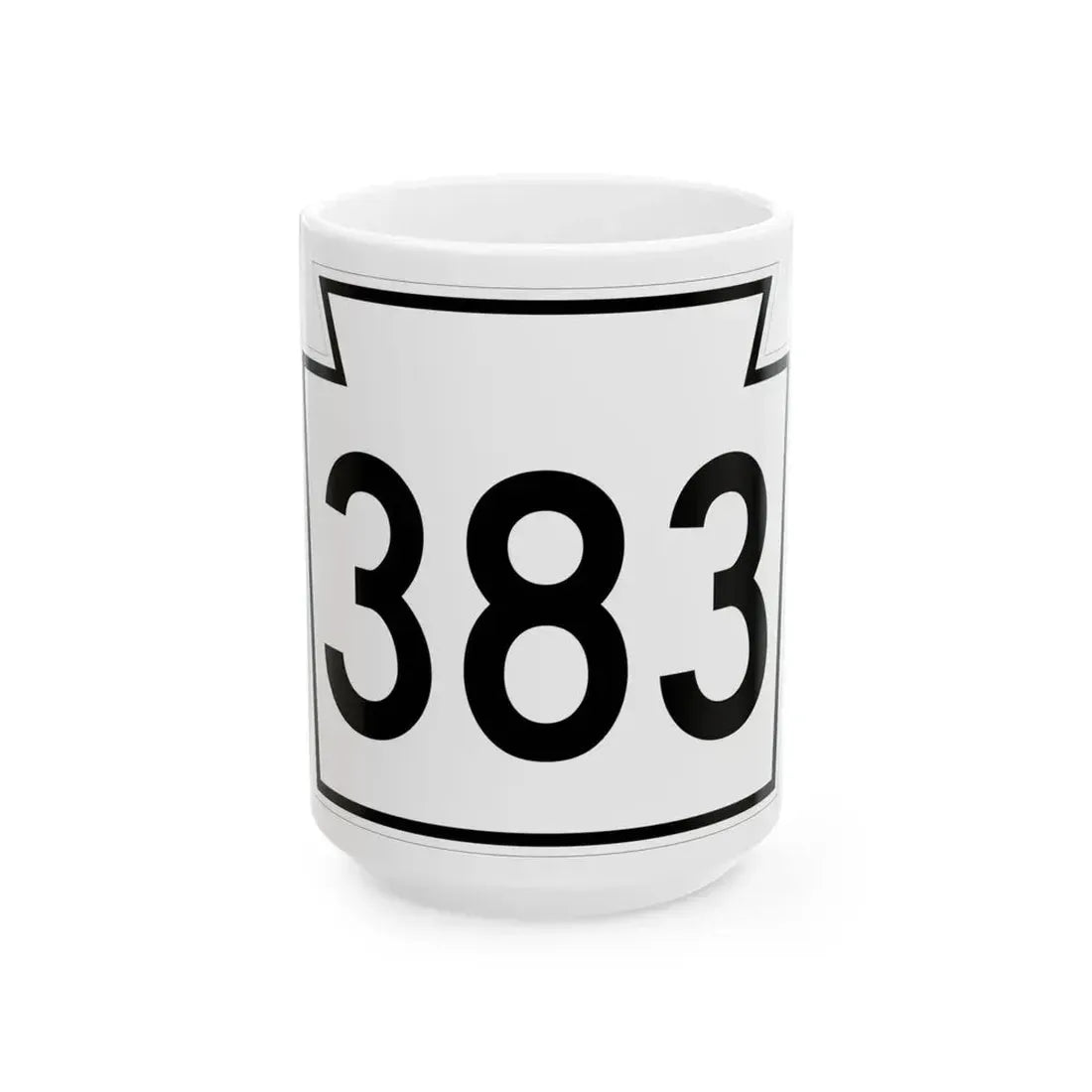 PA-383 1962 (Pennsylvania) (Road Sign) White Coffee Mug 15oz - Go Mug Yourself