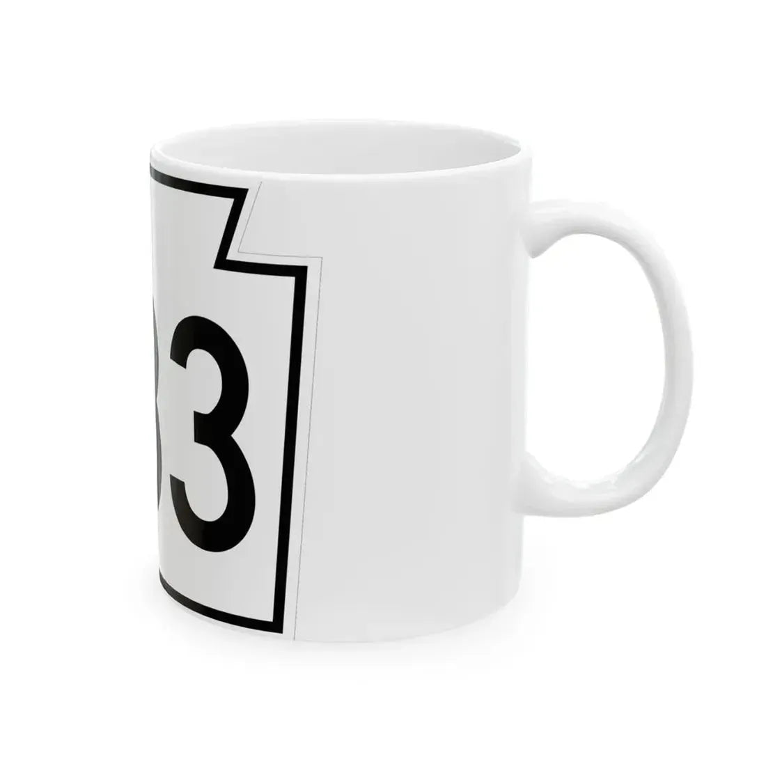 PA-383 1962 (Pennsylvania) (Road Sign) White Coffee Mug - Go Mug Yourself