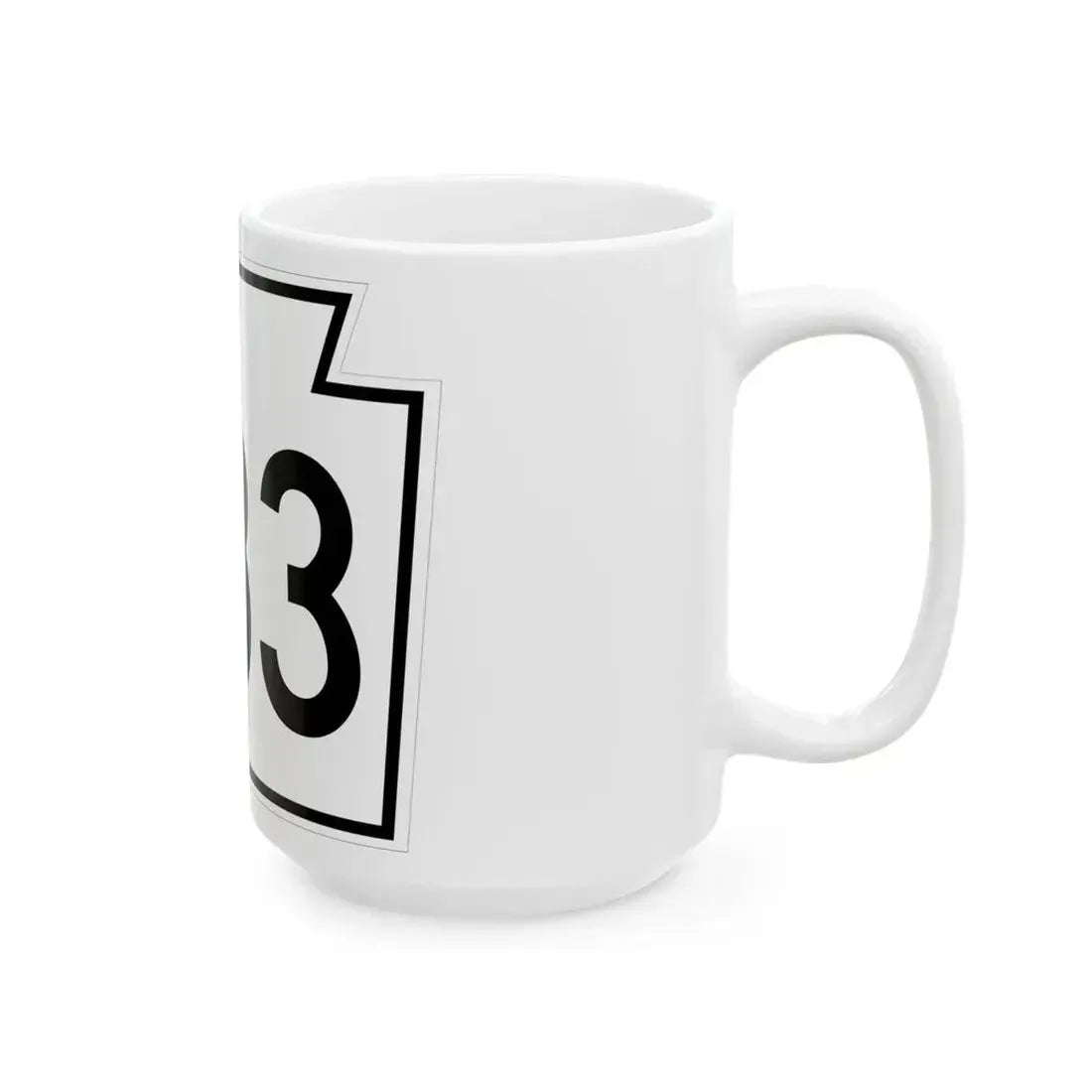 PA-383 1962 (Pennsylvania) (Road Sign) White Coffee Mug - Go Mug Yourself