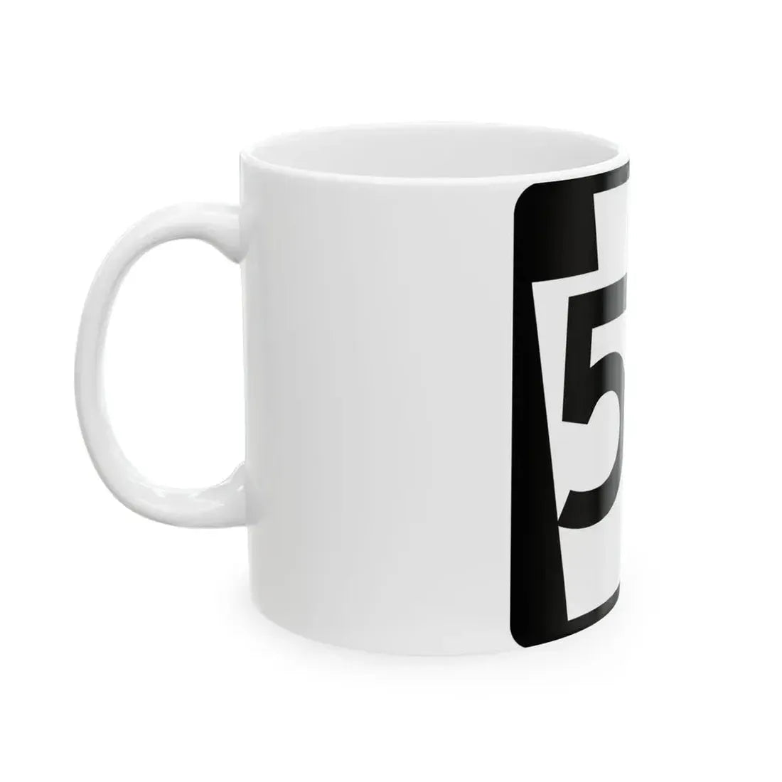 PA-55 (Pennsylvania) (Road Sign) White Coffee Mug - Go Mug Yourself