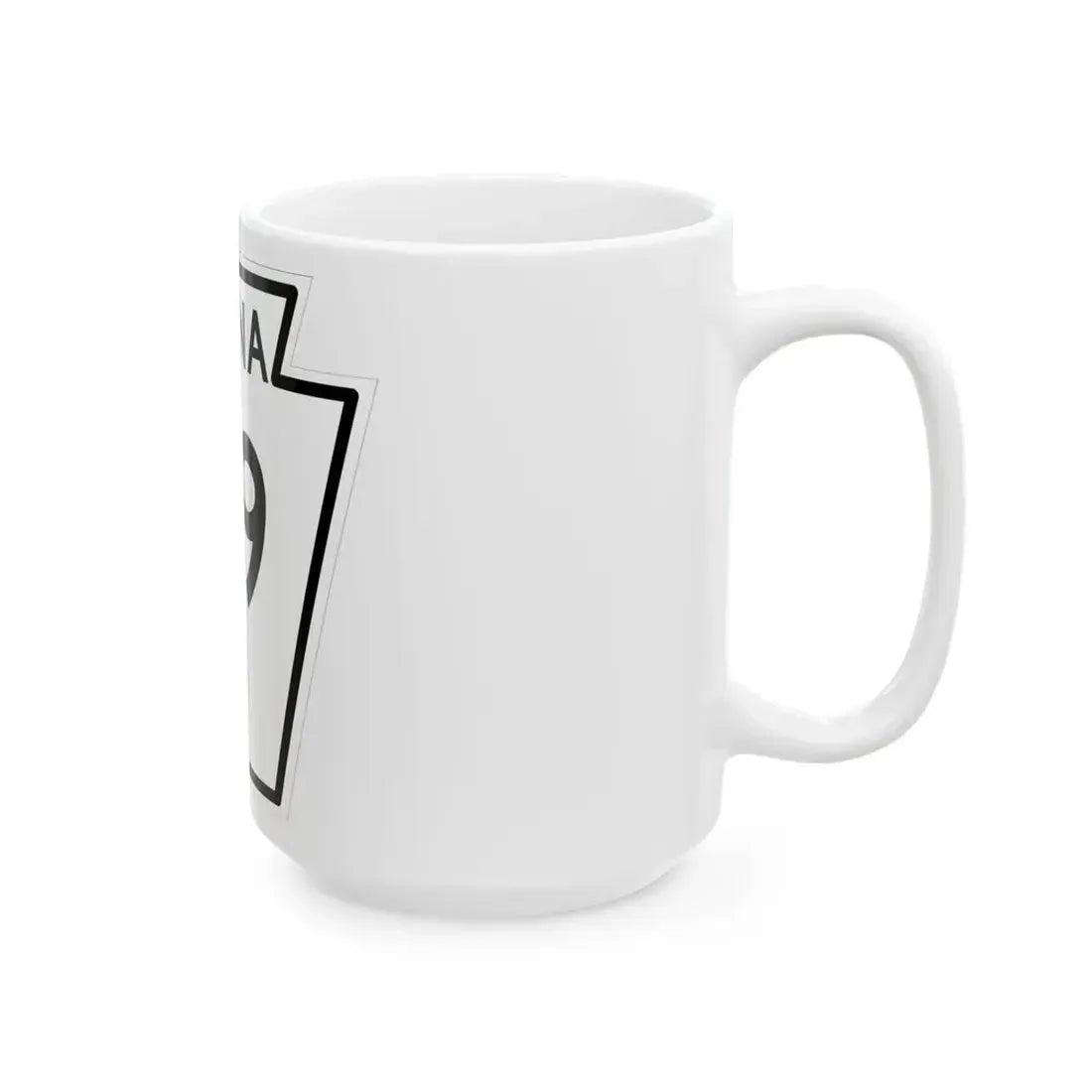 PA-79 1948 (Pennsylvania) (Road Sign) White Coffee Mug - Go Mug Yourself