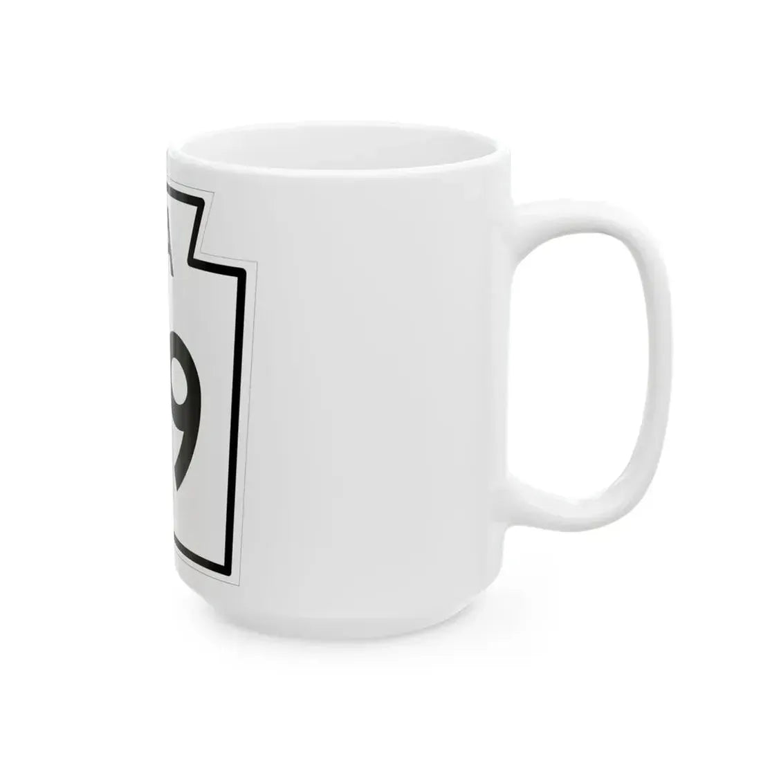 PA-79 1960 (Pennsylvania) (Road Sign) White Coffee Mug - Go Mug Yourself