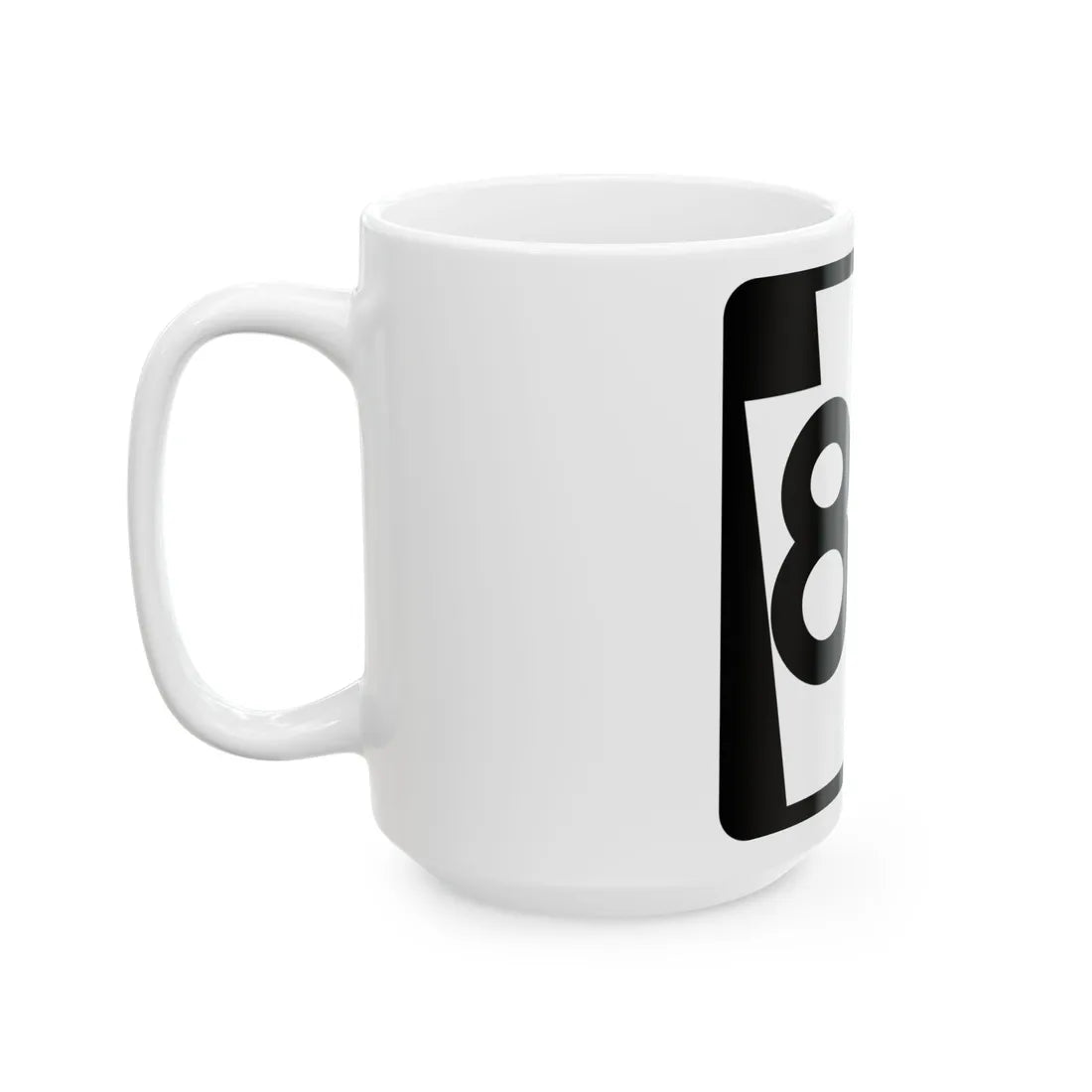 PA-80 (Pennsylvania) (Road Sign) White Coffee Mug - Go Mug Yourself