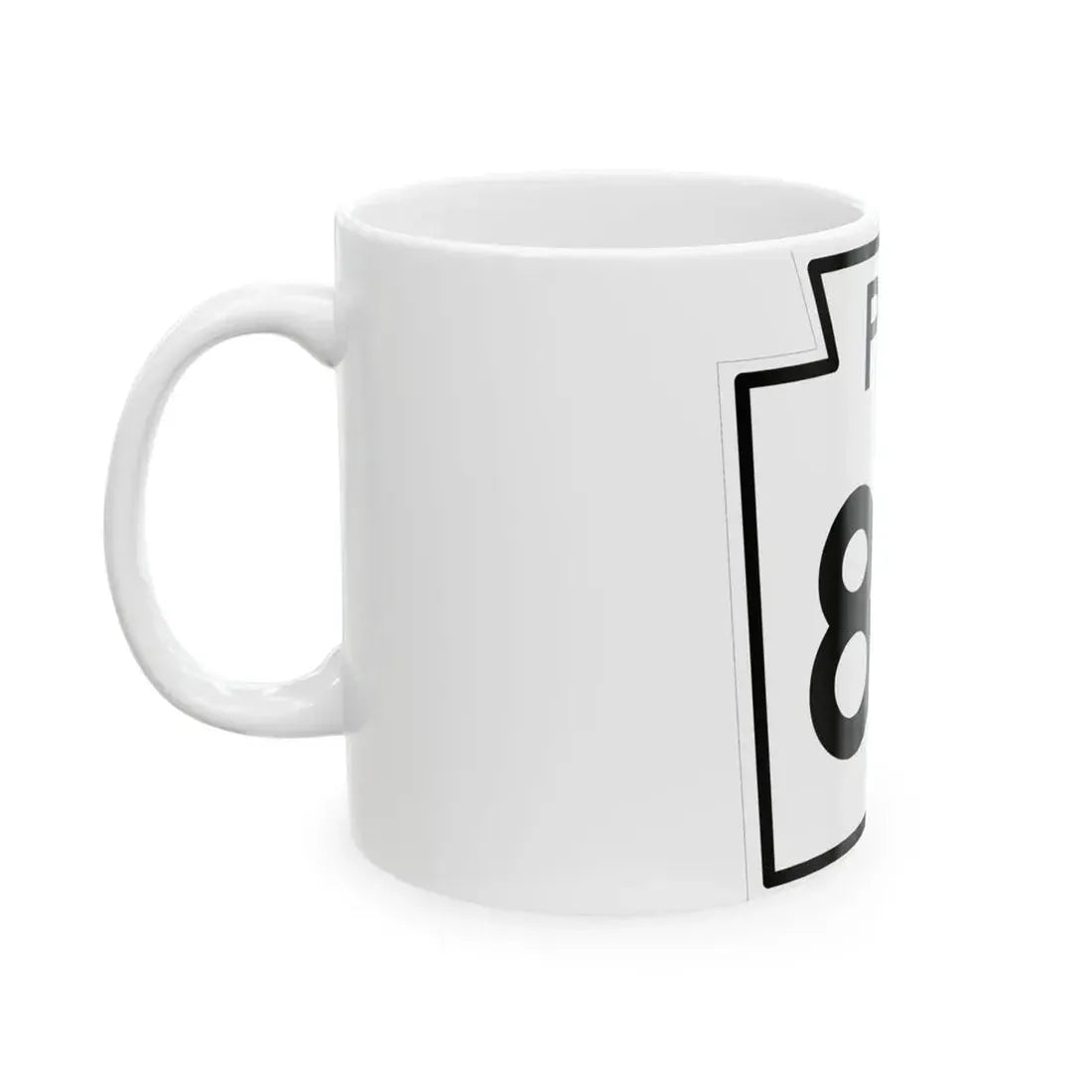 PA-83 1960 (Pennsylvania) (Road Sign) White Coffee Mug - Go Mug Yourself