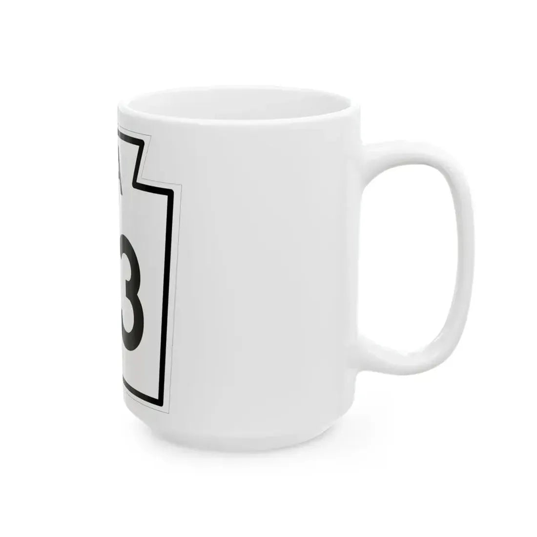 PA-83 1960 (Pennsylvania) (Road Sign) White Coffee Mug - Go Mug Yourself