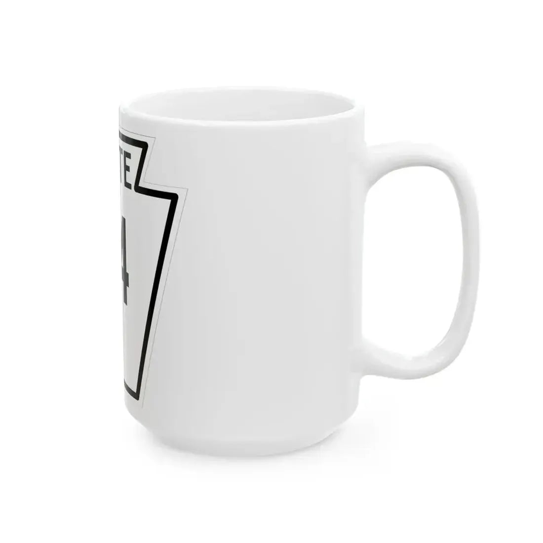 PA-84 1926 (Pennsylvania) (Road Sign) White Coffee Mug - Go Mug Yourself