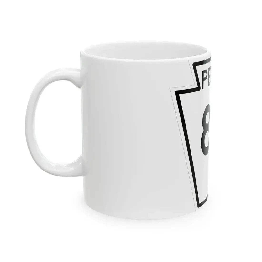 PA-84 1948 (Pennsylvania) (Road Sign) White Coffee Mug - Go Mug Yourself
