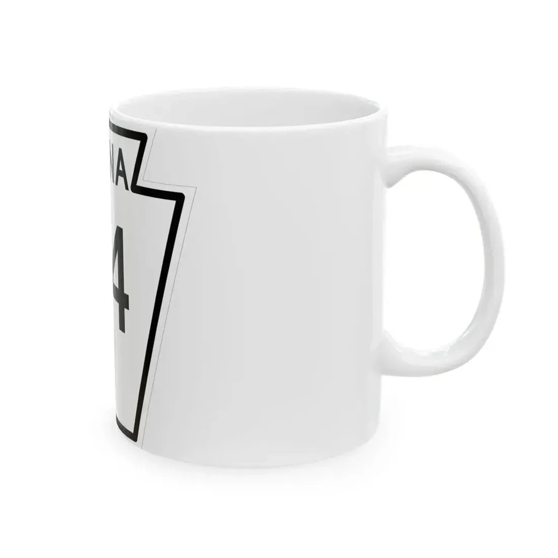 PA-84 1948 (Pennsylvania) (Road Sign) White Coffee Mug - Go Mug Yourself