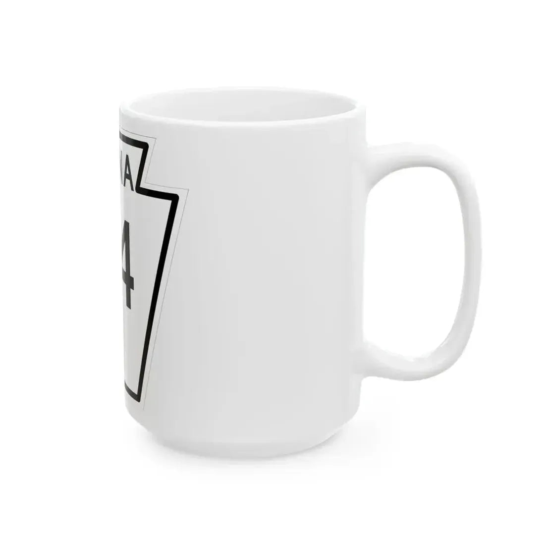PA-84 1948 (Pennsylvania) (Road Sign) White Coffee Mug - Go Mug Yourself