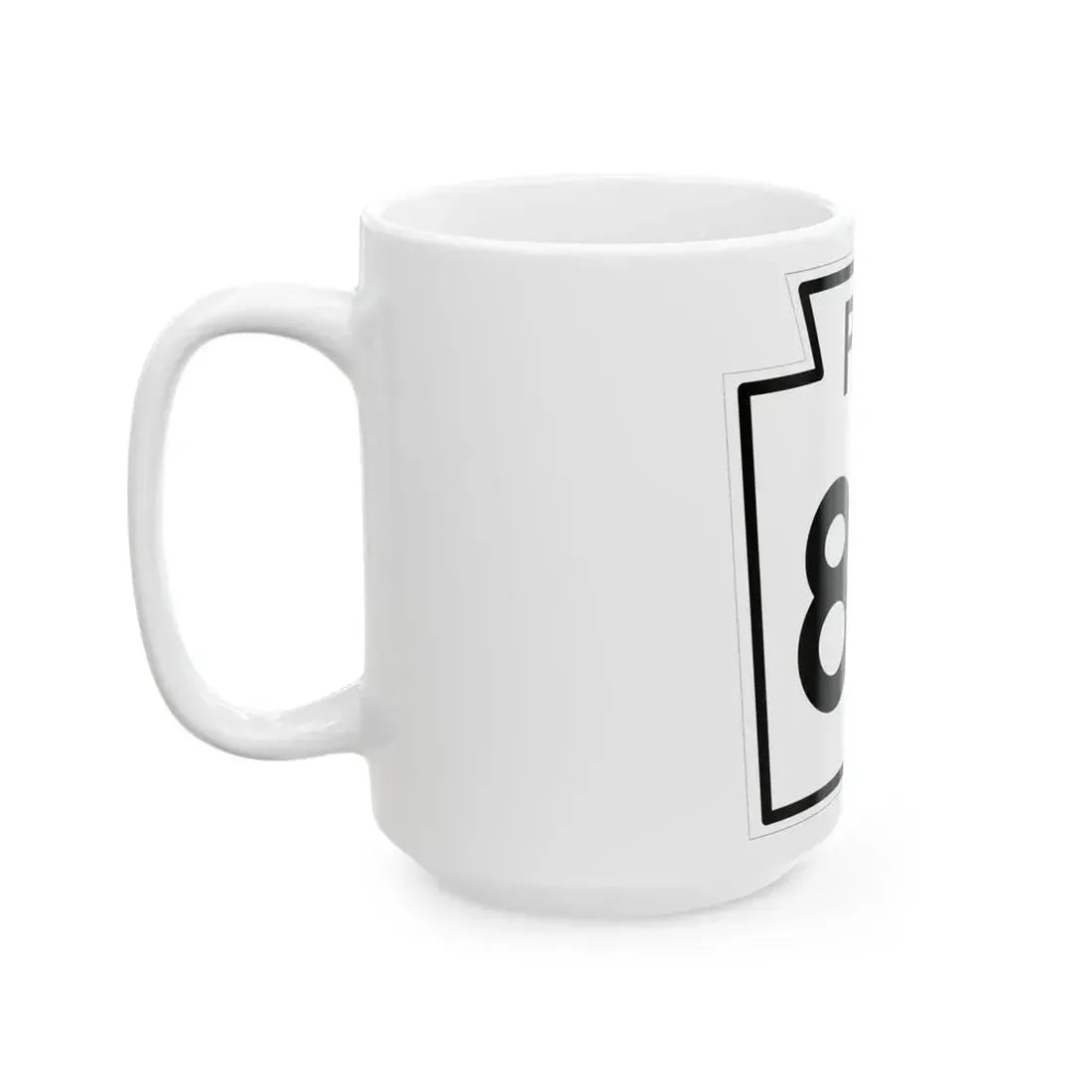 PA-84 1960 (Pennsylvania) (Road Sign) White Coffee Mug - Go Mug Yourself