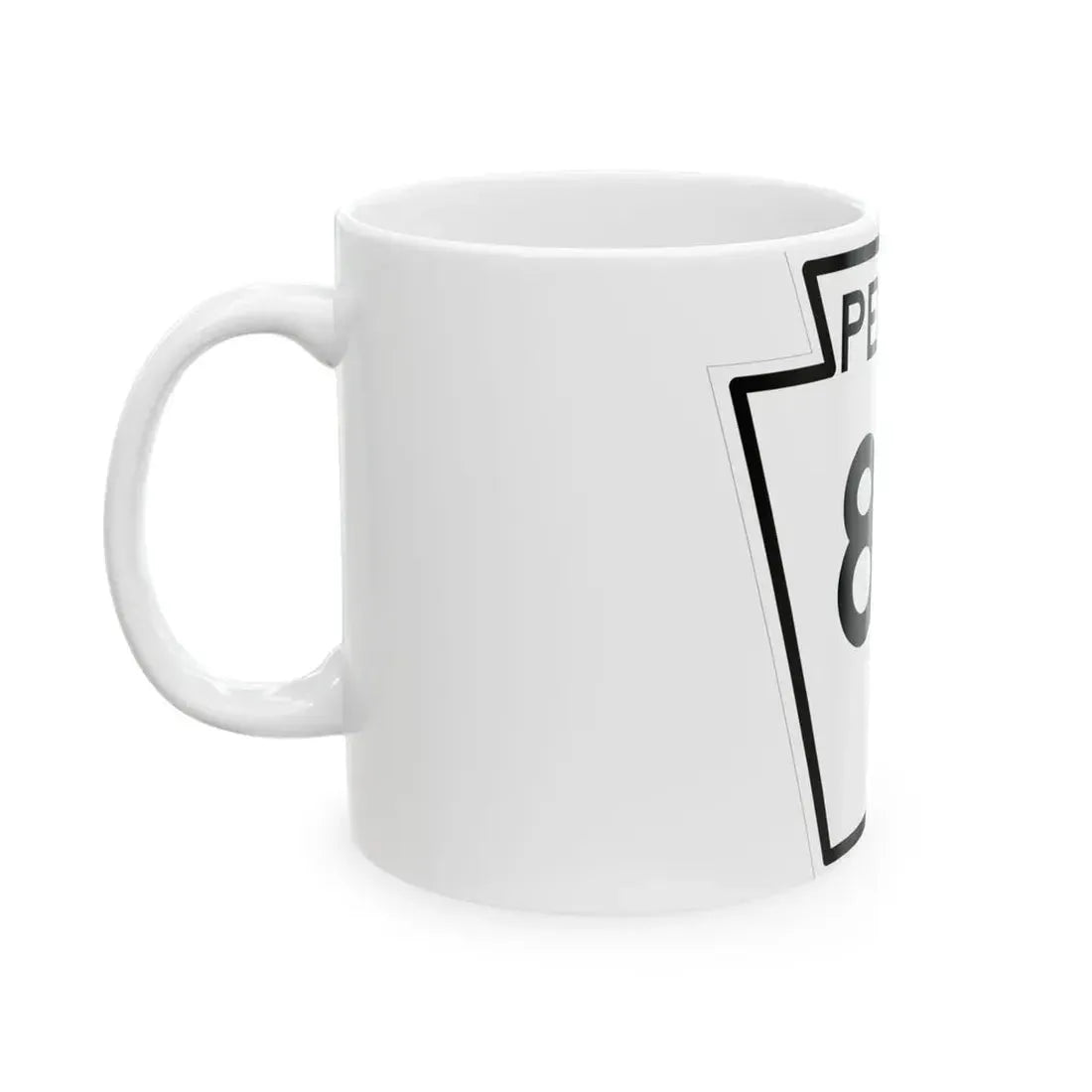 PA-85 1948 (Pennsylvania) (Road Sign) White Coffee Mug - Go Mug Yourself